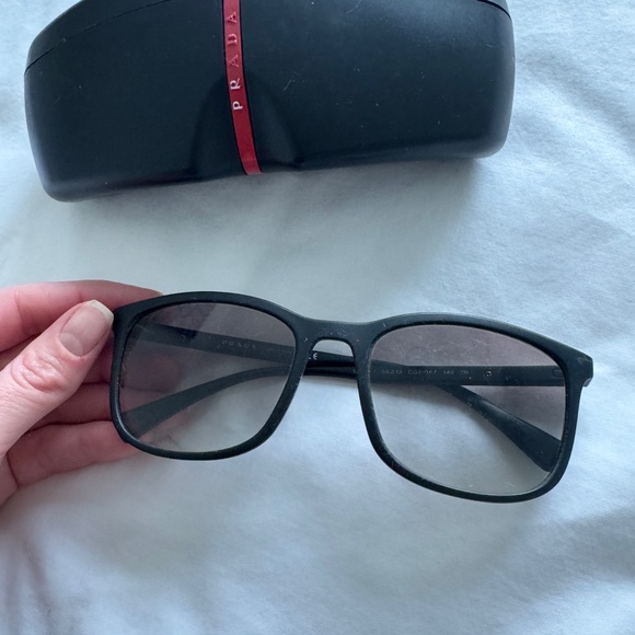 Prada Other - Prada Black Rectangular Sunglasses